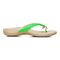 Vionic Bella - Women's Orthotic Thong Sandals - Electric Green Croc - Right side