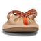 Vionic Bella - Women's Orthotic Thong Sandals - Clementine Snake 6 front view