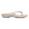 Vionic Bella - Women's Orthotic Thong Sandals - Silver Metallic Croc - Right side
