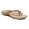 Vionic Bella - Women's Orthotic Thong Sandals - Rose Gold Metallic C - Angle main