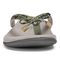 Vionic Bella - Women's Orthotic Thong Sandals - Olive Snake 6 front view