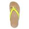 Vionic Bella - Women's Orthotic Thong Sandals - Yellow Patent Croc - Top