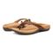 Vionic Bella - Women's Orthotic Thong Sandals - Brown-Floral - pair left angle