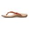 Vionic Bella - Women's Orthotic Thong Sandals - Clementine Snake 2 left view