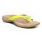 Vionic Bella - Women's Orthotic Thong Sandals - Yellow Patent Croc - Angle main
