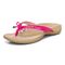 Vionic Bella - Women's Orthotic Thong Sandals - Dragonfruit Patent C - Left angle