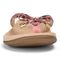 Vionic Bella - Women's Orthotic Thong Sandals - Pink Snake 6 front view