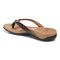 Vionic Bella - Women's Orthotic Thong Sandals - Brown Croc Syn - Back angle