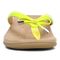 Vionic Bella - Women's Orthotic Thong Sandals - Yellow Patent Croc - Front