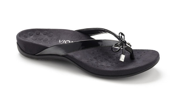Vionic Bella - Women's Orthotic Thong Sandals - Black