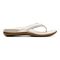 Vionic Tide II - Women's Leather Orthotic Sandals - Orthaheel - White - 4 right view