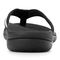 Vionic Tide II - Women's Leather Orthotic Sandals - Orthaheel - Black - 5 back view