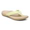 Vionic Tide II - Women's Leather Orthotic Sandals - Orthaheel - Pale Lime - Angle main