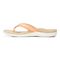 Vionic Tide II - Women's Leather Orthotic Sandals - Orthaheel - Apricot - Left Side