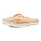 Vionic Tide II - Women's Leather Orthotic Sandals - Orthaheel - Apricot - pair left angle