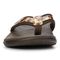 Vionic Tide II - Women's Leather Orthotic Sandals - Orthaheel - Brown Leopard - 6 front view