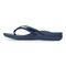Vionic Tide II - Women's Leather Orthotic Sandals - Orthaheel - Navy - 2 left view