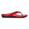 Vionic Tide II - Women's Leather Orthotic Sandals - Orthaheel - Red - 4 right view