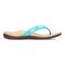 Vionic Tide II - Women's Leather Orthotic Sandals - Orthaheel - Ocean - 4 right view