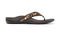 Vionic Tide II - Leather Orthotic Sandals - Orthaheel - Tan Leopard