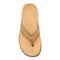 Vionic Tide II - Women's Leather Orthotic Sandals - Orthaheel - Gold Cork - 3 top view