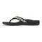 Vionic Tide II - Women's Leather Orthotic Sandals - Orthaheel - White Black Snake - 2 left view