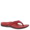 Vionic Tide II - Women's Leather Orthotic Sandals - Orthaheel - Red