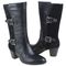 Earth Larch - Women's Low Heel Boot - Black