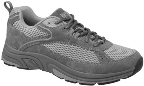 Drew Aaron - Men's Athletic Lace Oxford Shoe - Grey Combo