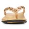 Vionic Floriana Women's Thong Sandals - Gold Cork - 6 front view
