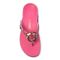 Vionic Karina Women's Toe-post Supportive Sandal - Raspberry Snake - 3 top view