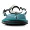 Vionic Karina Women's Toe-post Supportive Sandal - Teal Snake - 6 front view