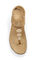 Vionic Lizbeth Womens T-strap Sandal - overhead Gold Cork