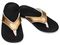 Spenco Yumi Metallic Women's Supportive Flip Flops - Bronze