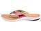 Spenco Yumi Metallic Women's Supportive Flip Flops - Salmon - In-Step