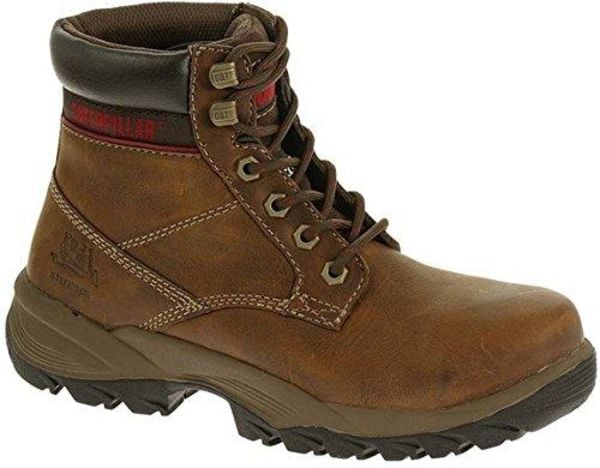 CATERPILLAR DRYVERSE LADIES LACE UP STEEL TOE LEATHER SAFETY WORK BOOTS SHOES 