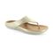 Strive Maui - Women's Supportive Thong Sandals - Gold Metallic - Angle