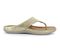 Strive Maui - Women's Supportive Thong Sandals - Gold Metallic - Side
