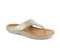 Strive Maui Women's Comfortable and Arch Supportive Sandals - Gold Metallic - Angle