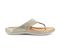 Strive Maui Women's Comfortable and Arch Supportive Sandals - Gold Metallic - Side