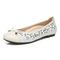 Vionic Spark Minna - Women's Casual Shoes - Cream Met Leopard - Left angle