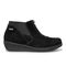 Aravon Laurel - Women's Waterproof Shoes - Black Suede - Side