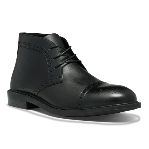 Dunham Gavin - Men's Dress Boots - Black - Angle main