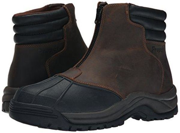 Propet Blizzard Mid Zip - Men's Waterproof Boots - Brown/Black