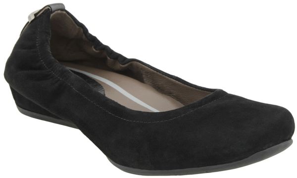Earthies Tolo - Women's Casual Flats - Black Suede