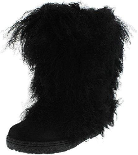 Bearpaw Boetis - Women\'s Furry Boots - 1294W - Black