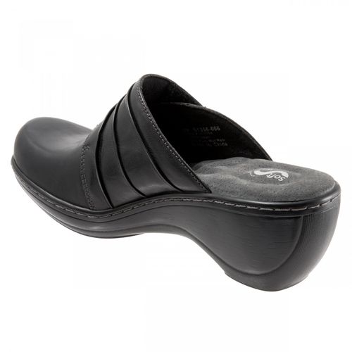 Softwalk Mason - Women's Comfort Clogs - Black - back34
