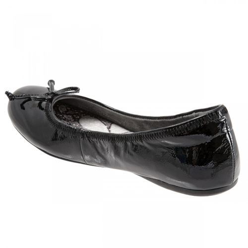 Softwalk Narina - Women's Comfort Ballet Flat - Black Patent - back34