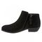 Softwalk Rocklin - Women's Low Cut Boots - Black Suede - inside