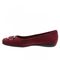 Trotters Sizzle Signature - Women's Flat - Dk Red Suede - inside